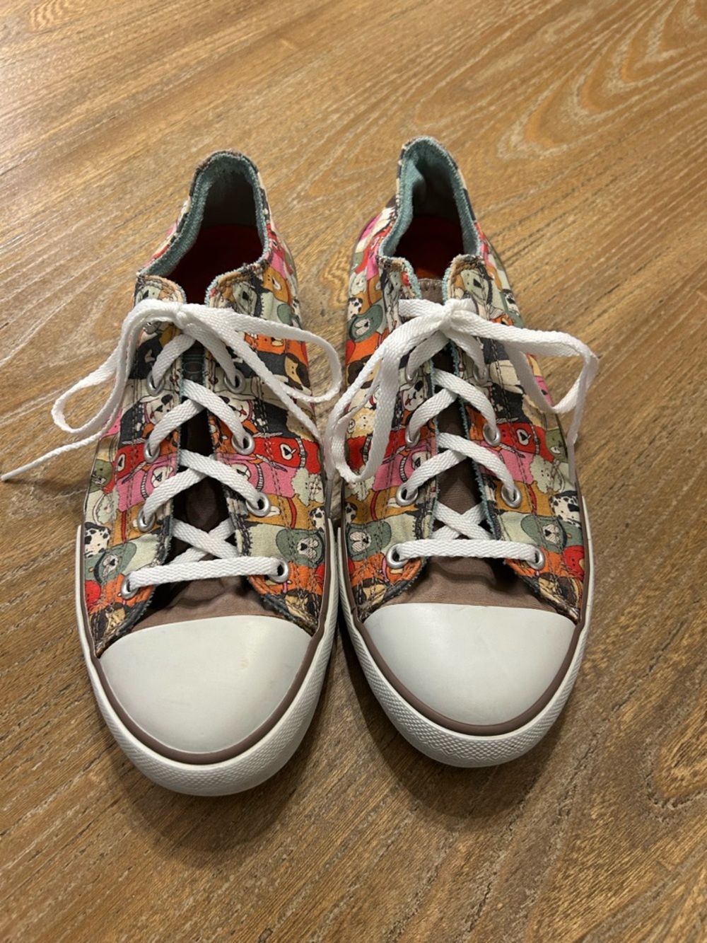 Skechers BOBS Utopia Dogs Low Top Sneakers Women's Size 8.5 Best Friends Animal